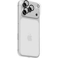 Защитное стекло для камер uBear Extreme Clear Full Cover Lens shield для iPhone 18 Pro Max (Black)