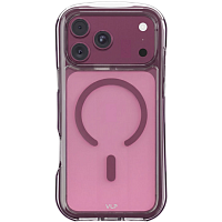 Чехол защитный VLP Bubble Case с MagSafe для iPhone 18 Pro (Dark Cherry)