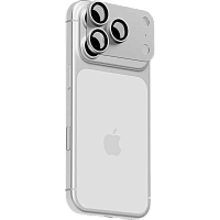 Защитное стекло для камер uBear Extreme Metal Full Cover Lens shield для iPhone 18 Pro Max (Silver)